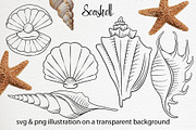 Underwater life set clipart, an Illustration by Gennadi Digital Studio (Thumbnail 3 of 6)