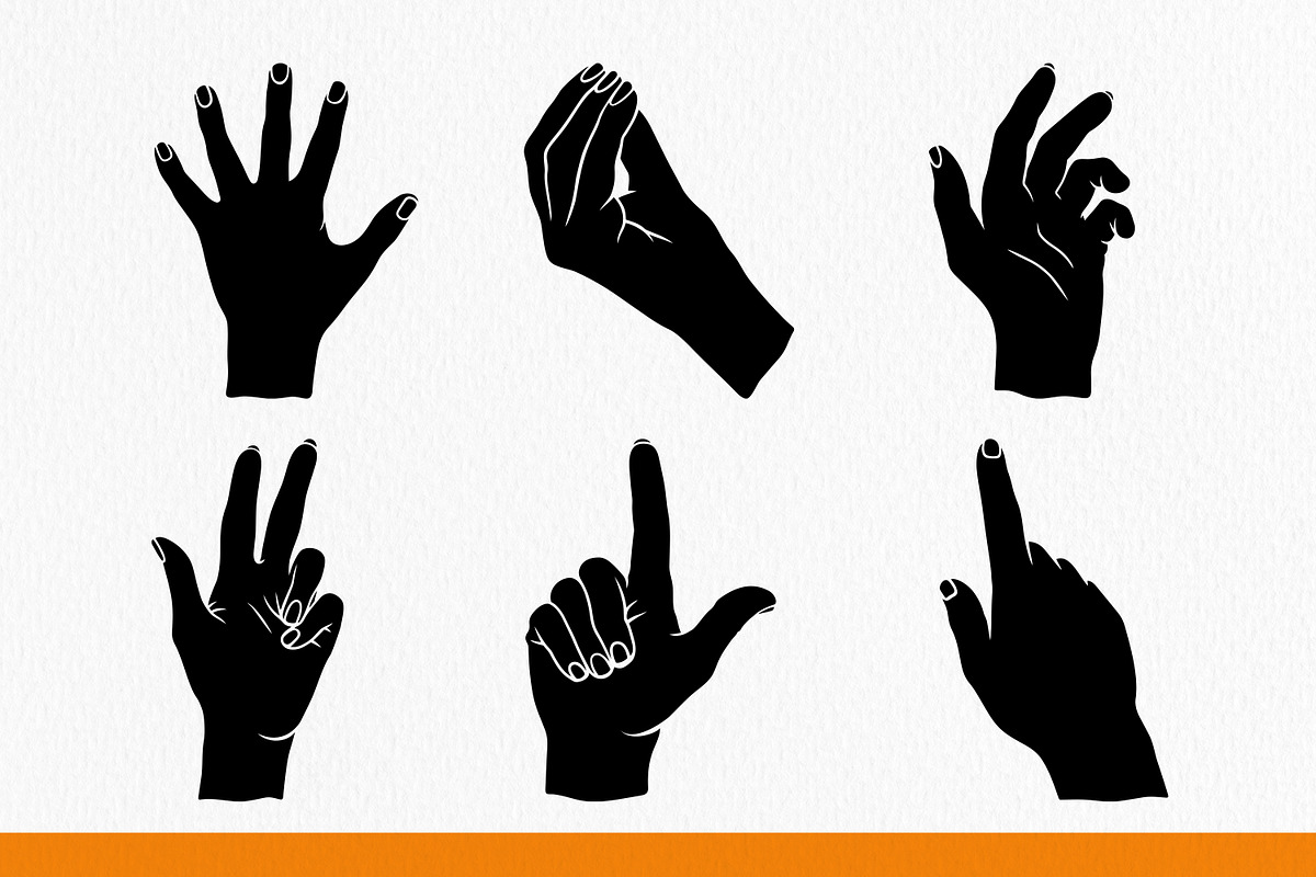 Hand Gesture Silhouette, an Illustration by Tekuni (Photo 6 of 8)