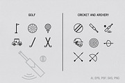 Linear Sports Icons, an Icon by The Fake PNG (Thumbnail 6 of 11)