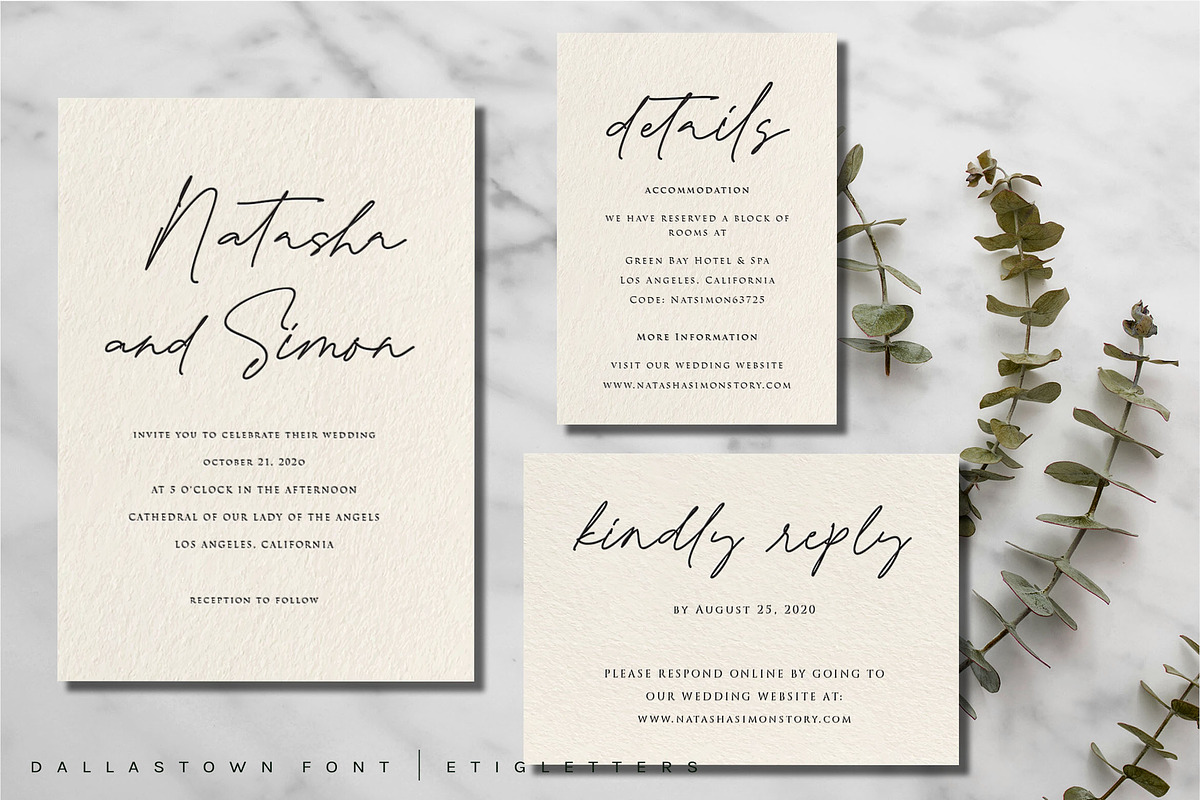Dallastown - Script Font preview 6