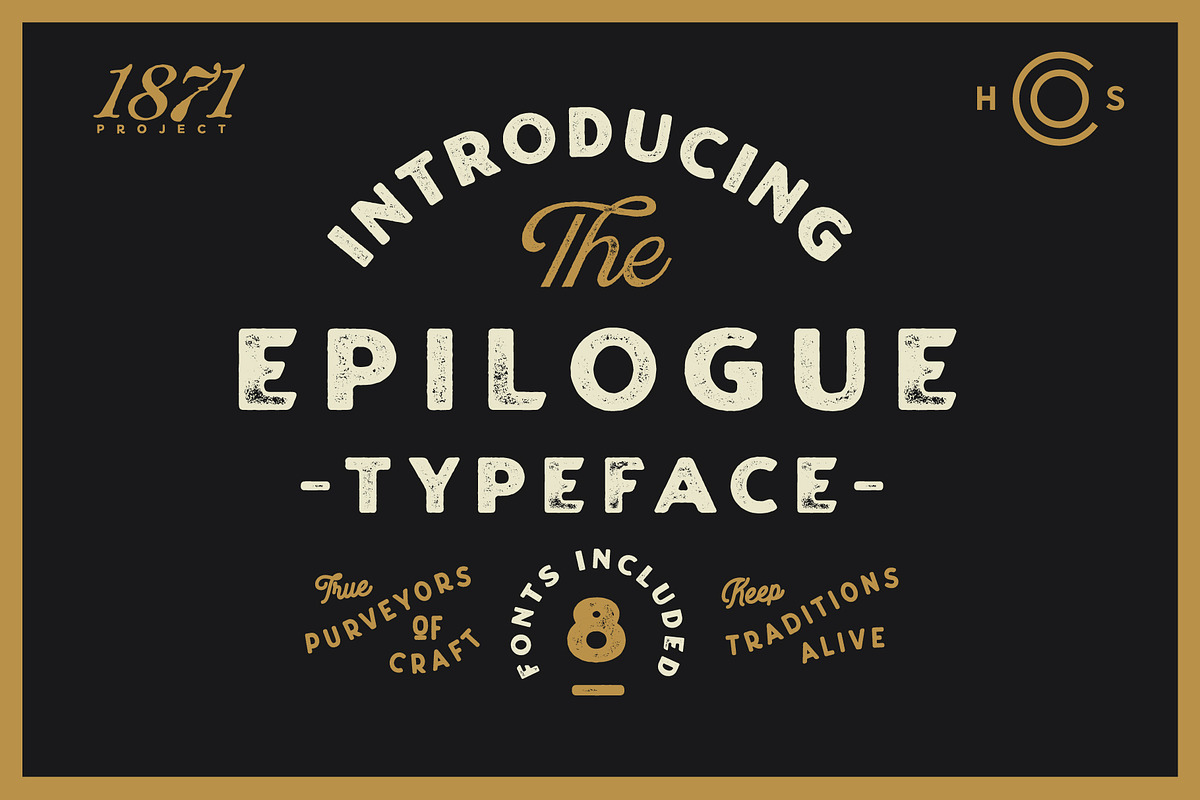 Epilogue - A Vintage Font