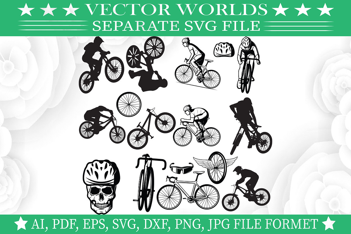 Jump mountain bike Svg, Bike Svg, an Object Graphic by VectorWorlds