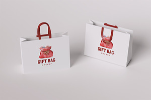 Gift Bag Mockup, a Packaging Mockup by HanaSaka_Studio