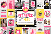 Fearless Feed Instagram Posts, a Social Media Template by Hell Yeah Designs (Thumbnail 1 of 8)