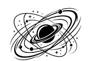 60 Planet Orbit Abstract Silhouette, an Empty State Illustration by Amazin_art (Thumbnail 17 of 17)