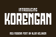 Korengan Font, a Sans Serif Font by alon kelakon (Thumbnail 1 of 5)