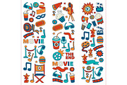 It's movie time! White background, a Texture Illustration by Art Loft (Thumbnail 13 of 16)