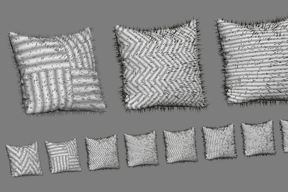 Collection of 38 fur pillows, an Object 3D Model by 3dmitruk (Photo 88 of 112)