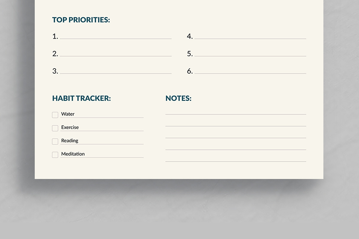 Planner Template, a Stationery Template by ContestDesign (Photo 3 of 5)