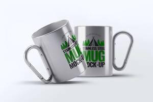 Stainless Steel Mug Mock-Up