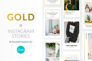 Instagram Stories Gold | CANVA, a Social Media Template by Poego Social (Thumbnail 1 of 12)