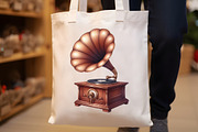 Retro Gramophone Clipart, an Illustration by Rose Art (Thumbnail 5 of 8)