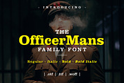 Officer Mans Family Font, a Serif Font by yantodesign (Thumbnail 1 of 8)