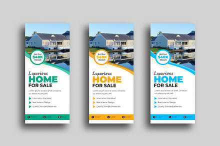 Real Estate rack card or dl flyer, a Card Template by Designgrove
