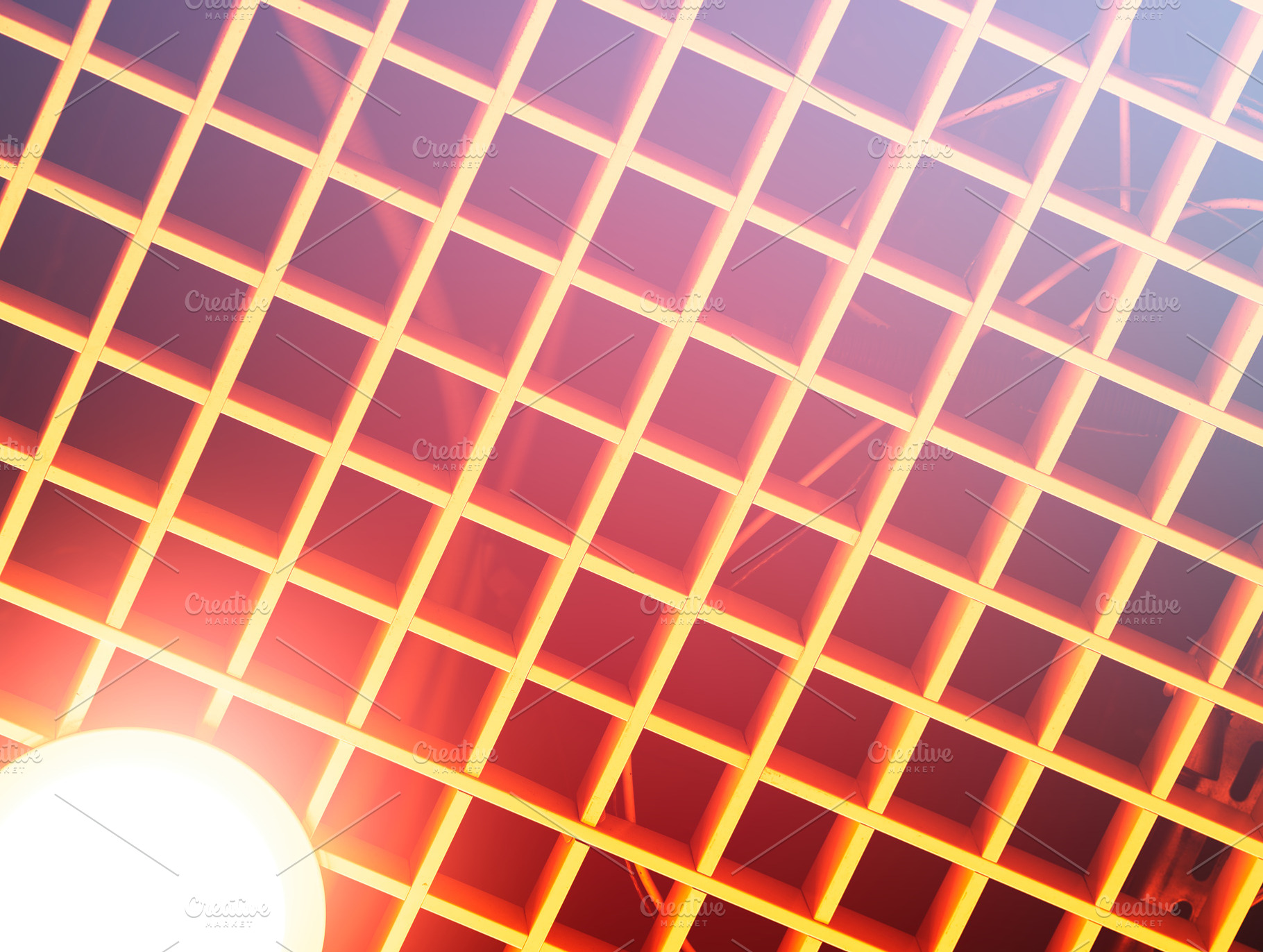 Communication wires on office ceilin, an Architecture Photo by RETROWAVE '88