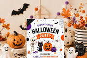 Spooky Halloween Birthday Party Card, an Invitation Template by Arslan (Thumbnail 2 of 5)