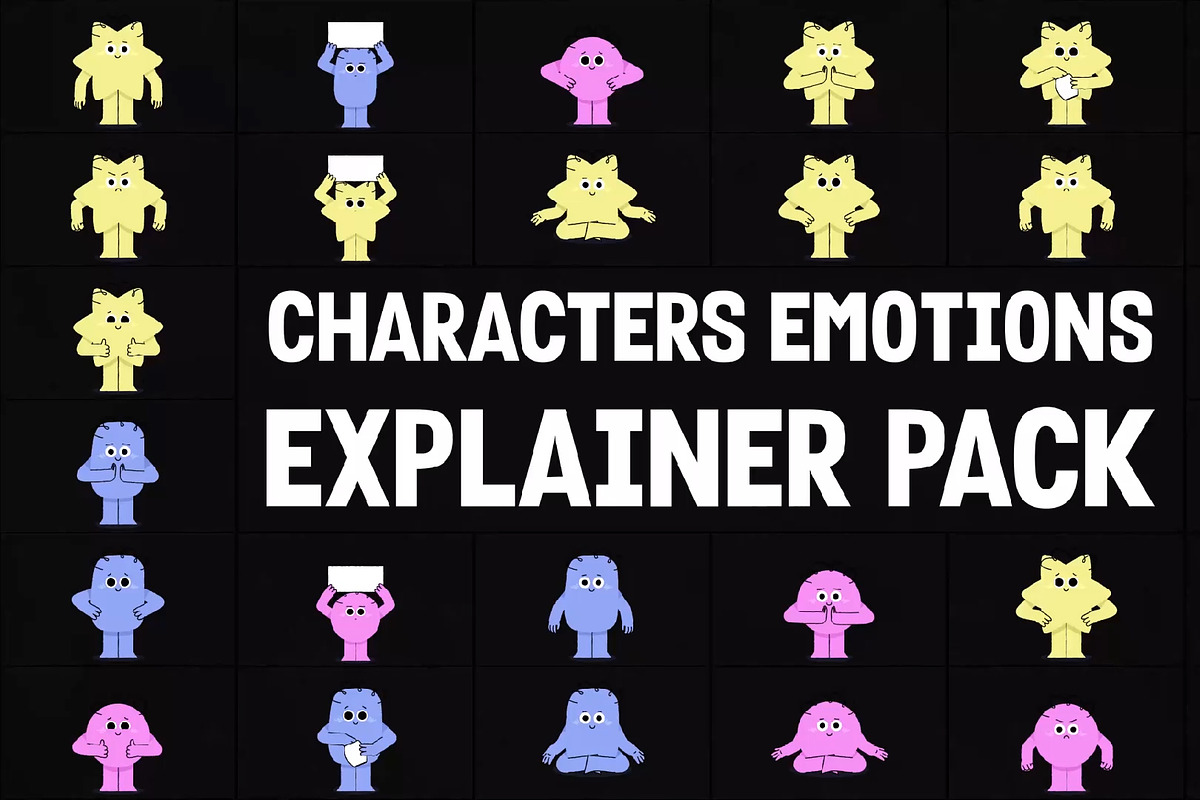 Characters Emotions DaVinci Resolve, a Templates & Theme by 2dfx (Photo 1 of 2)