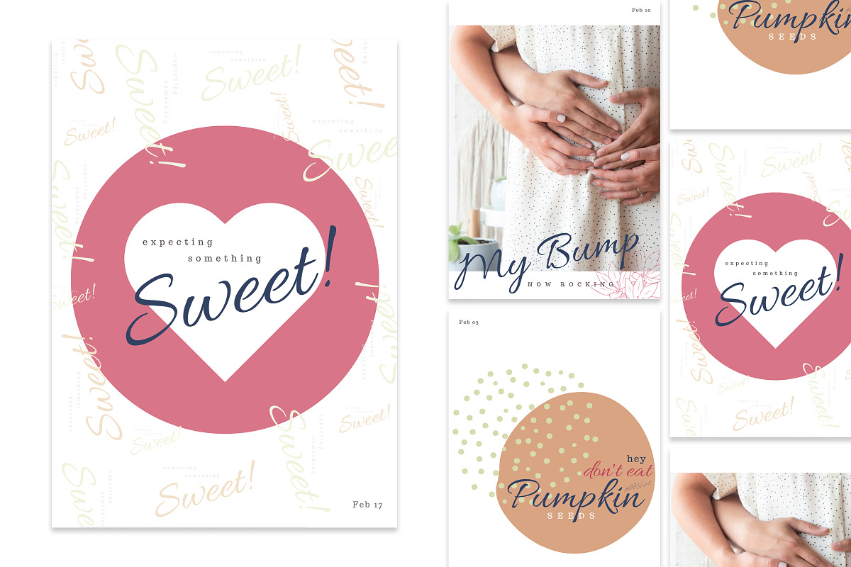 BONJOUR BEBE Pregnancy Journal, a Brochure Template by Typography Prime (Photo 6 of 15)