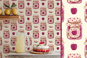 Vintage Jam Jars patterns & clipart, a Food Illustration by Carpet Tapete Pretzel (Thumbnail 11 of 13)