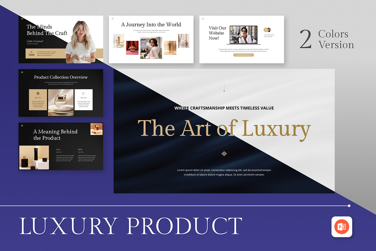 Luxury Product PowerPoint, a Presentation Template by Antstheme (Photo 1 of 4)