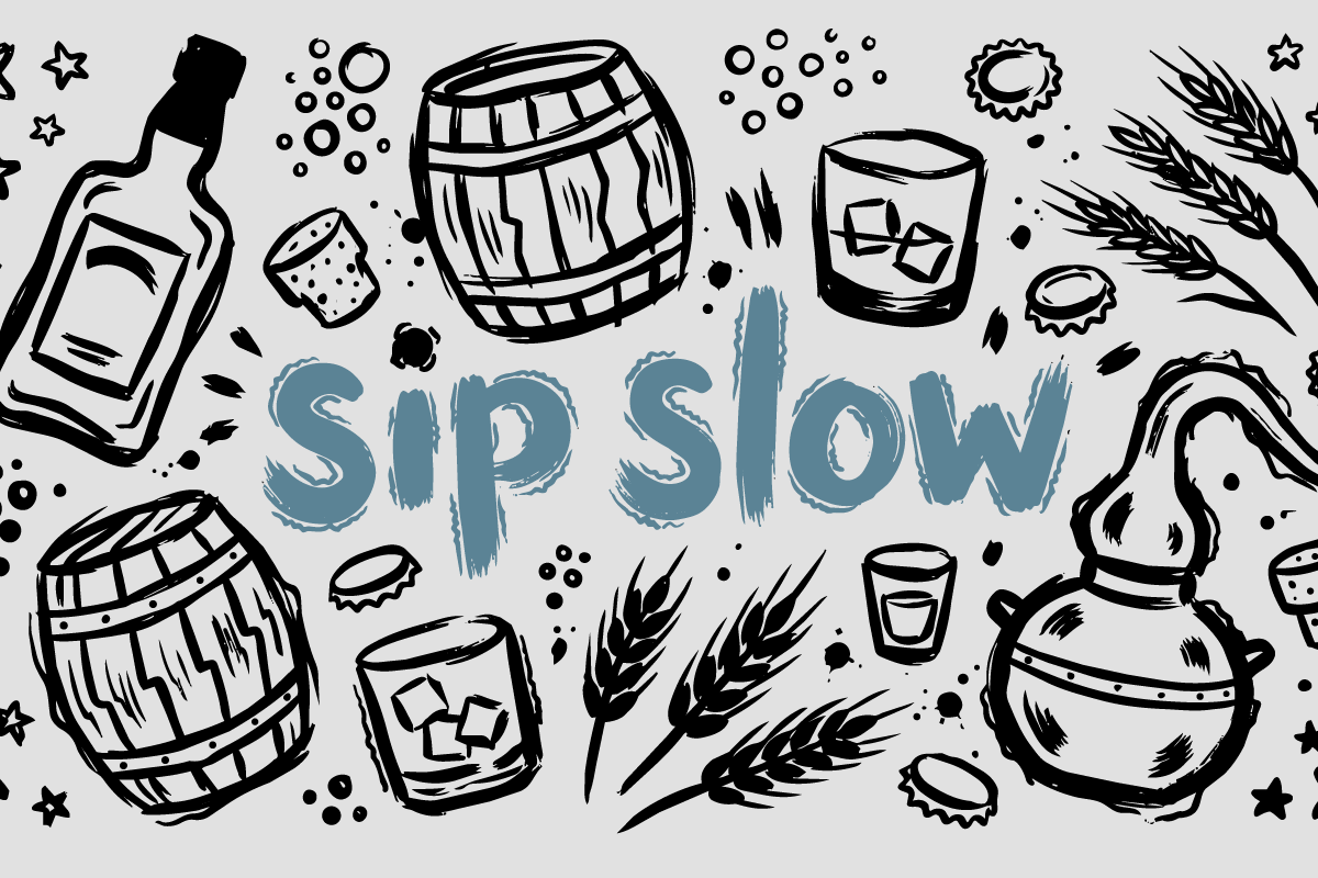Whiskey, Craft Beer & Spirits Doodle, a Food Illustration by Huza Studio (Photo 4 of 10)
