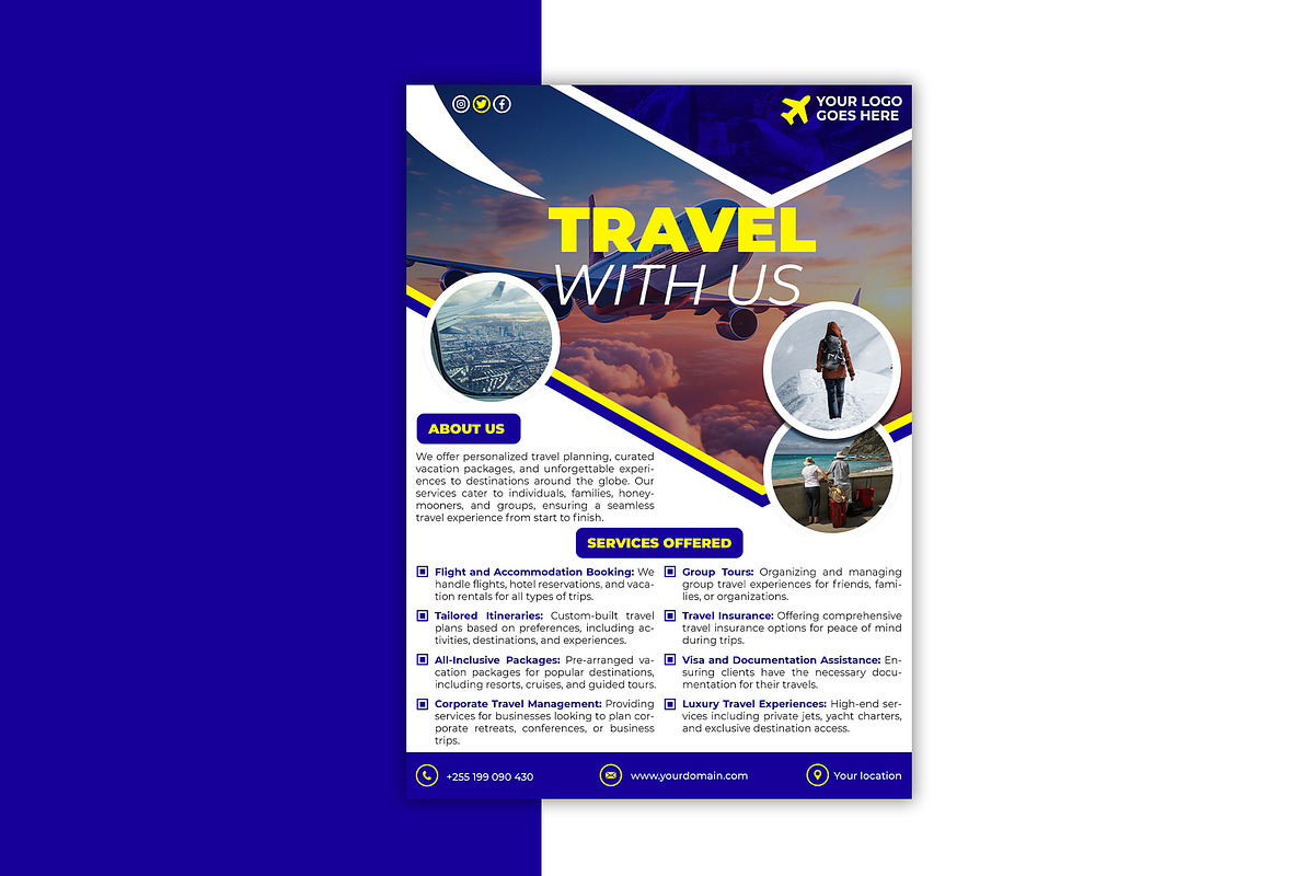 9 A4 Professional Flyer Templates, a Marketing Template by Triple M Graphics (Photo 6 of 10)