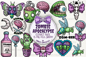 Zombie Apocalypse Clipart - 15 Png