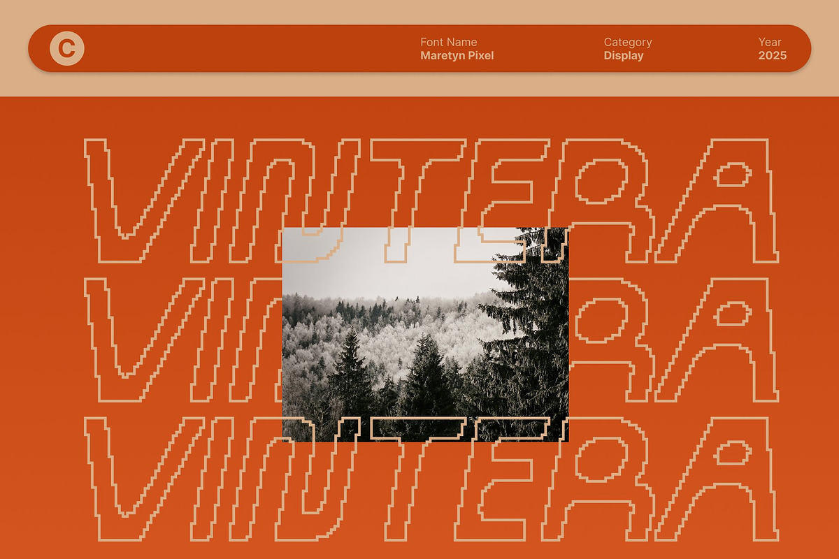 Maretyn Pixel, a Sans Serif Font by Craft Supply Co. (Photo 7 of 8)