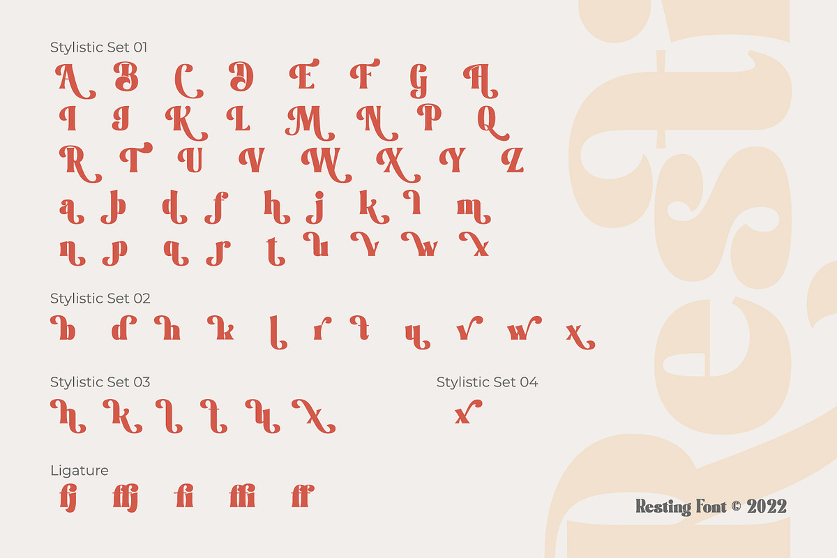 Resting, a Serif Font by Nathatype (Photo 10 of 10)