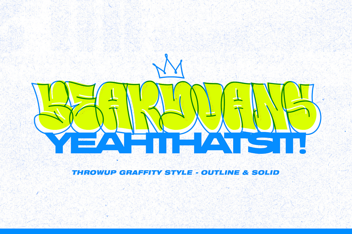 Beardvans - Throw-Up Graffiti Font, a Sans Serif Font by Typia Nesia (Photo 1 of 12)