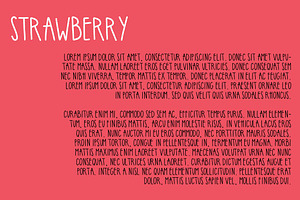 Strawberry Handwritten Sans Serif