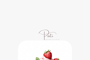 18 Strawberry Milk Clipart, a Decorative Illustration by Pati Charm Studio (Thumbnail 6 of 8)