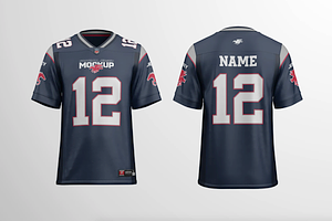 American Football Jersey Mockup, a Shirt Mockup by graphicsauce