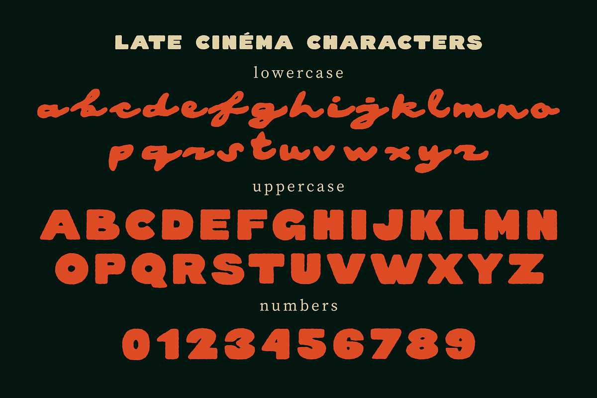 Late Cinema Soft Handwritten Script, a Script Font by Struvictory.art (Photo 5 of 9)