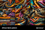 African fabric patterns. 32 images, a Background Graphic by Handmadefont (Thumbnail 4 of 10)