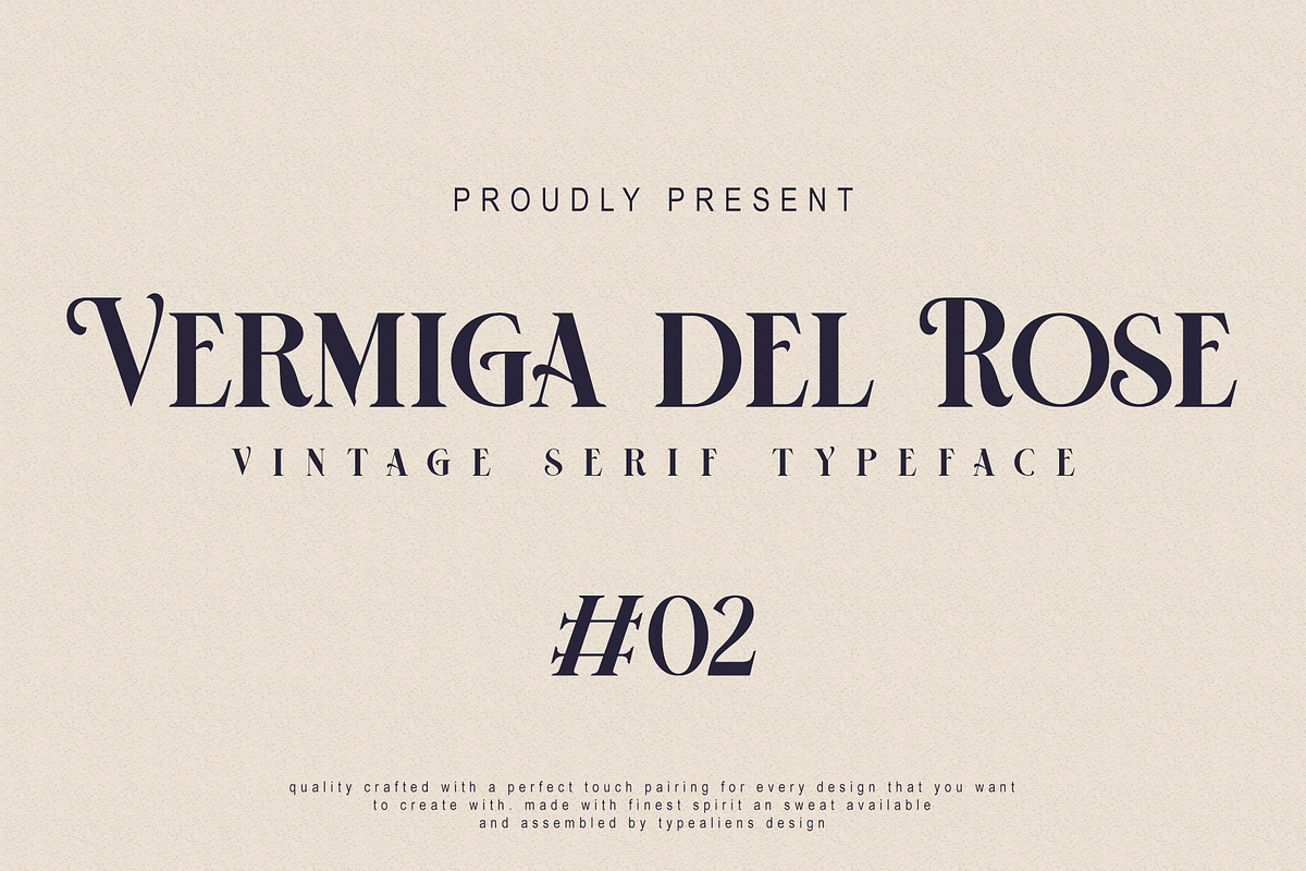 HST - Vermiga del Rose, a Serif Font by ilhamtaro (Photo 1 of 10)