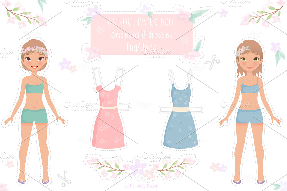 Cut-Out Paper Doll, an Illustration by Melisende Vector (Photo 2 of 3)