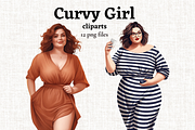 Curvy Girl Clipart Bundle, a Person Illustration by Mash Mash Stickers