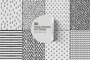 30 hand drawn patterns