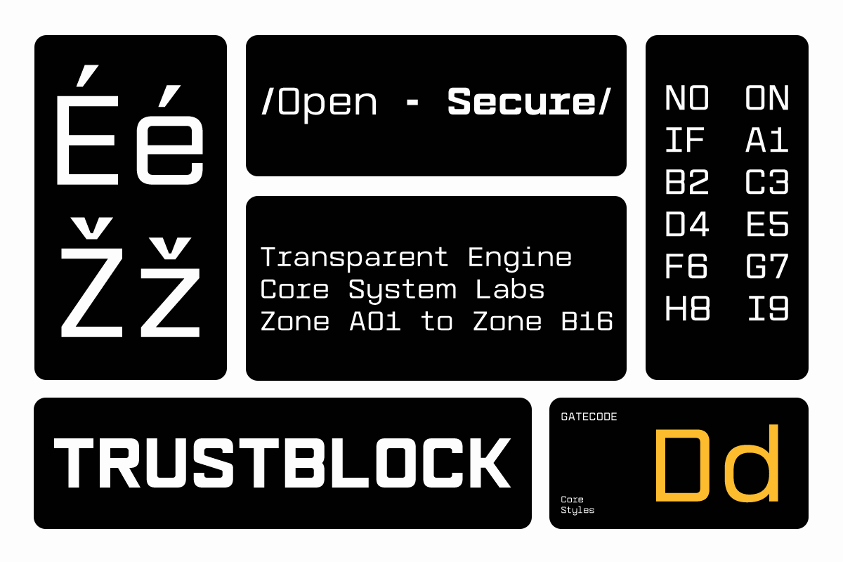 Gatecode - Modern Monospace Sans Font