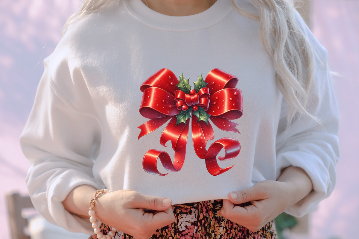 Red Coquette Christmas Bow Bundle, an Illustration by designcity5 (Photo 5 of 5)