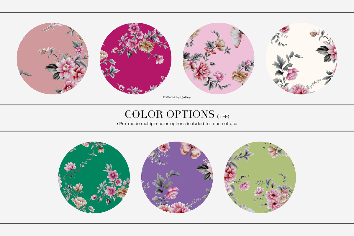 Victorian Reverie Watercolor Prints, a Pattern Graphic by LEAFure (Photo 5 of 9)