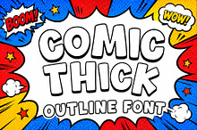 Comic Thick – Fun Outline Font