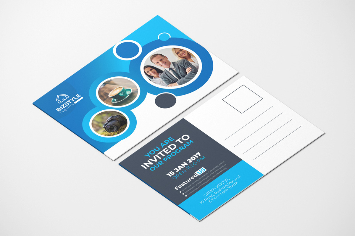 Business Postcard for Marketing, a Card Template by BrandlyTemplate (Photo 1 of 3)