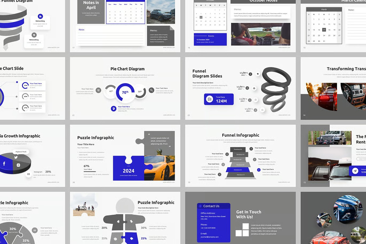 Rent Car Showroom GSlides PowerPoint, a Presentation Template by Fit-tee (Photo 2 of 2)
