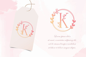 Monogram Handrawn Floral Font