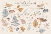 Pastel Autumn Pattern + Elements, a Pattern Graphic by OkPen (Thumbnail 3 of 12)