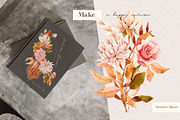 Bright Autumn Watercolor Clipart, an Illustration by Julia M. Watercolor (Thumbnail 3 of 12)