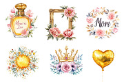 Golden Mother's Day Clipart, an Illustration by CreationArt (Thumbnail 5 of 5)