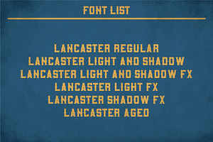 Lancaster Vintage Typeface